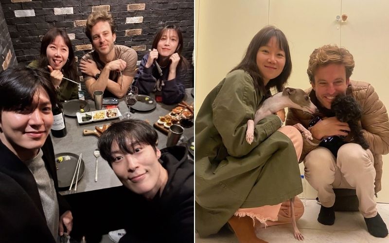 (Left Photo) Lee Minho, Heo Nam-joon, Gong Hyo-jin, Alex Hafner, and Lee Cho-hee. (Right photo) Gong Hyo-jin and Alex Hafner.