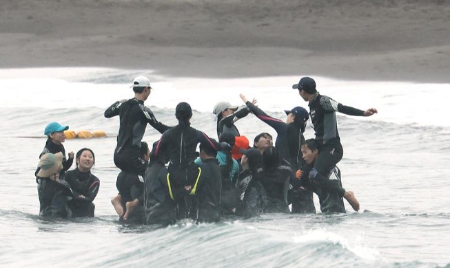 Opening of Samyang Black Sand Festival on Jeju Island