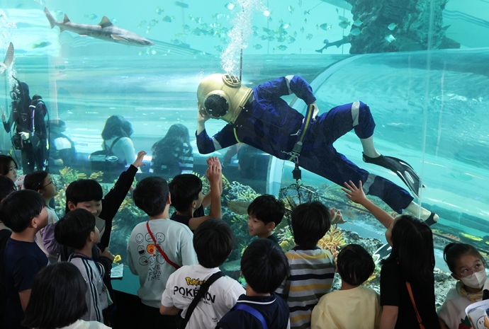 Posing underwater